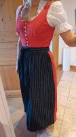 Dirndl lang rot, schwarze Schürze Kr. Altötting - Altötting Vorschau