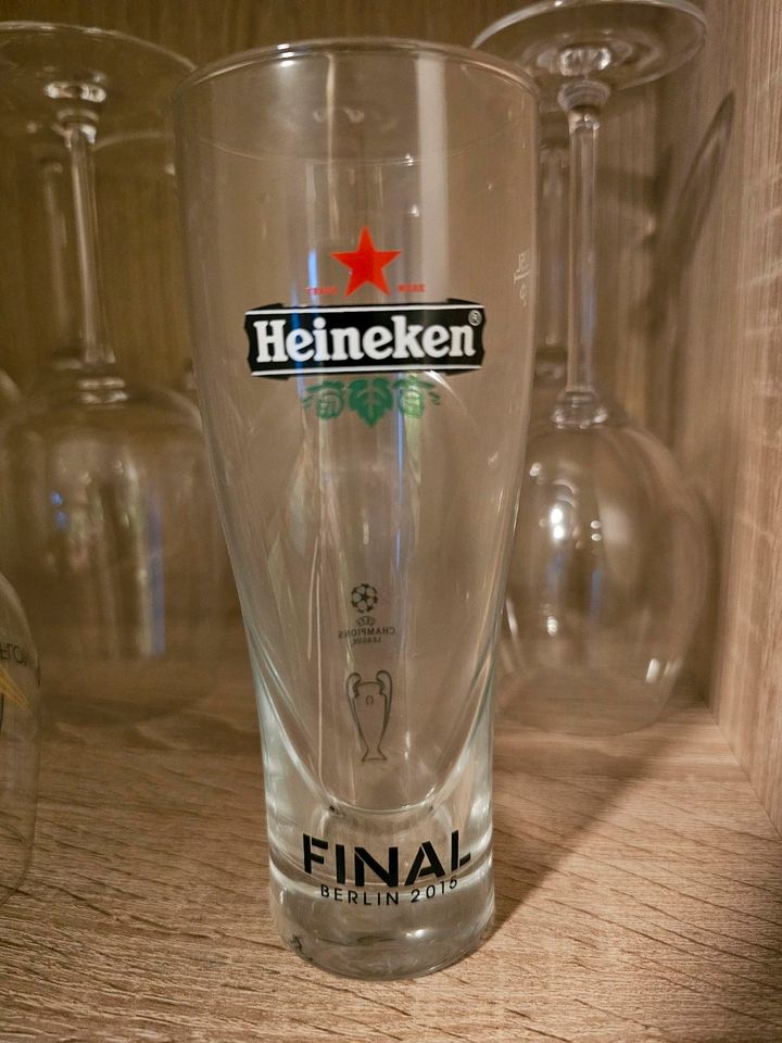 Heineken Bierglas 2x Champions League Final Berlin 2015 in Groß-Umstadt