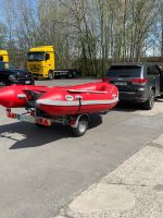 Schlauchboot mit Motor 15(20)PS 4,2m von Bush Trailer Berlin - Pankow Vorschau