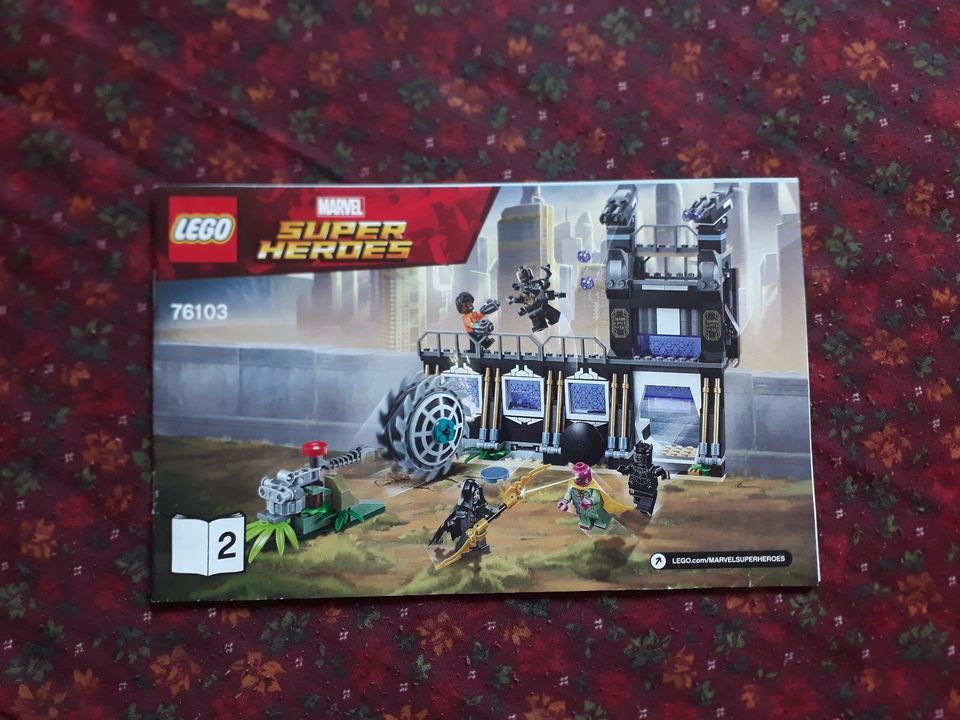 Bauanleitungen 1-3 von Lego Marvel Nr. 76103 in Grabfeld