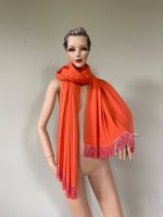 Casmere Kaschmir Schal Stola Orange Perlen TOP Pashmina XL Lang Eimsbüttel - Hamburg Rotherbaum Vorschau