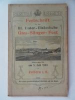 Festschrift für das III. Unter-Elsässische Gau-Sänger-Fest 1903 Baden-Württemberg - Königsbach-Stein  Vorschau