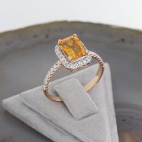 WERT 1990 € BRILLANT CITRIN RING 750er/18 K ROSEGOLD vxlt H995 Essen - Altenessen Vorschau