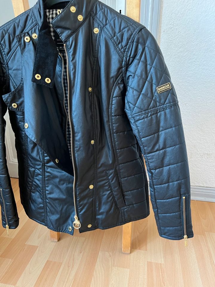 Neu Barbour International Wachs Jacke Gr 40 38 36 Biker Bedale in Dömitz