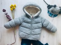 # Winterjacke grau meliert Gr. 80 Sachsen-Anhalt - Magdeburg Vorschau