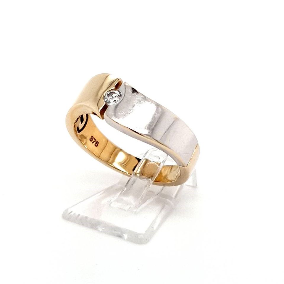 Ring Gelb Weiß Gold  Brillant Damen Geschenk Schmuck 182330 in Lübeck