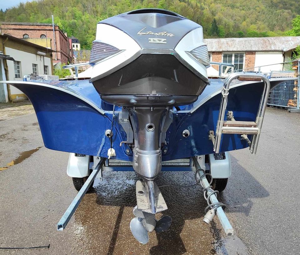 Libella GFK Sportboot, Evinrude 75ps, Bj.1964,Anhänger mit TüV in Lambrecht (Pfalz)