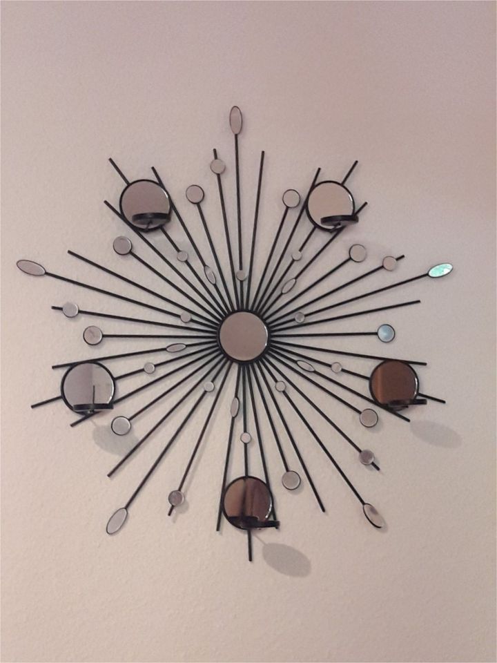 Partylite Wandkerzenhalter 65 cm mit Spiegel Wand Kerzen Halter in Chemnitz
