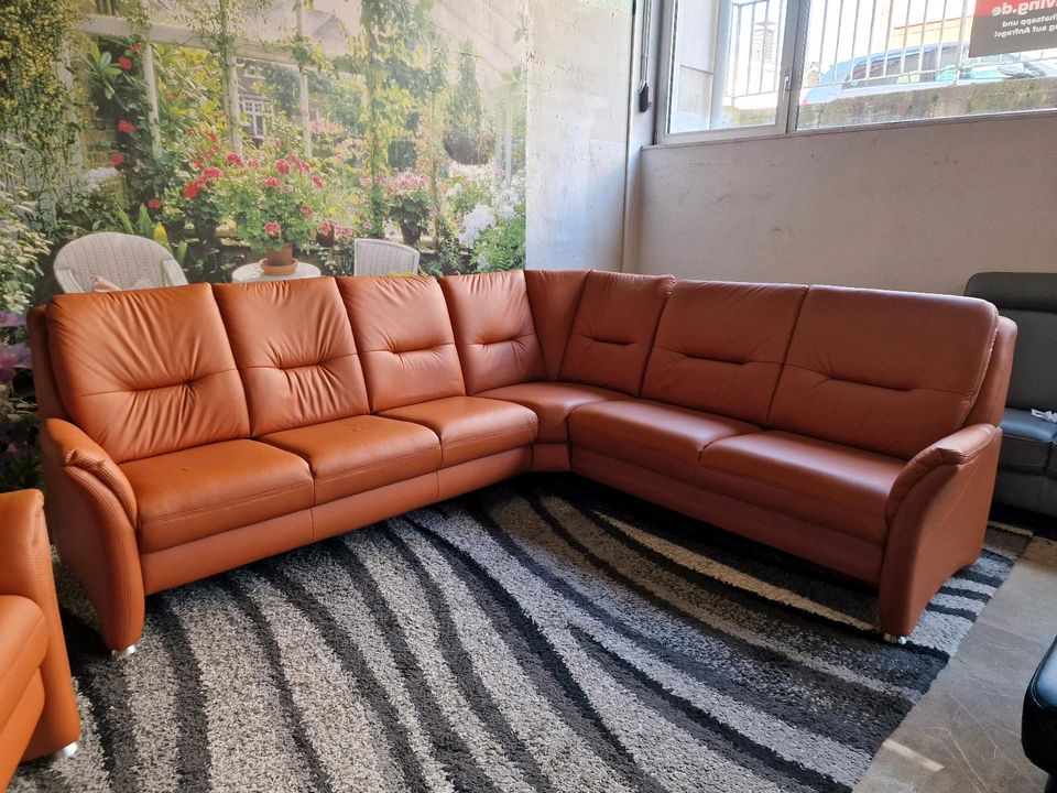 Polinova Ecksofa mit Sessel Loris N2737 Echleder Torro sunset, Federkern, Polipol Polster bis zu -80% der Uvp bei Wuppertal. in Hagen