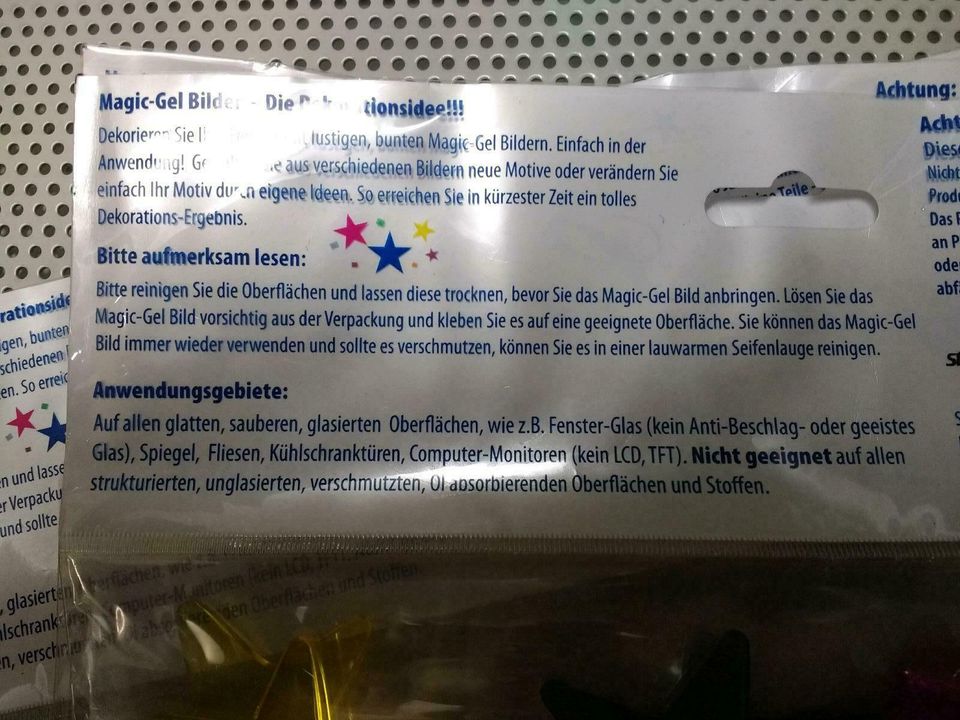 Magic Gel Sterne Star Deko Kinder zum Kleben, Weihnachten in Oestrich-Winkel