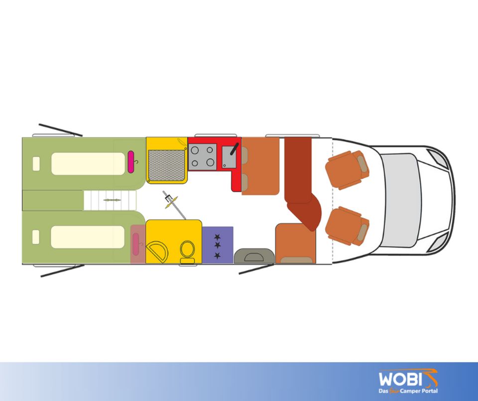 ✅Wohnmobil mieten | Teilintegriert | 4 Pers. | WOBI Nr. 763 ab in Laatzen