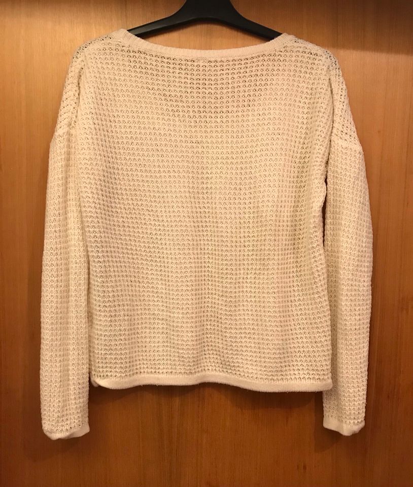 Leichter Strickpullover Oversized Creme Gr. XS/S in Mannheim