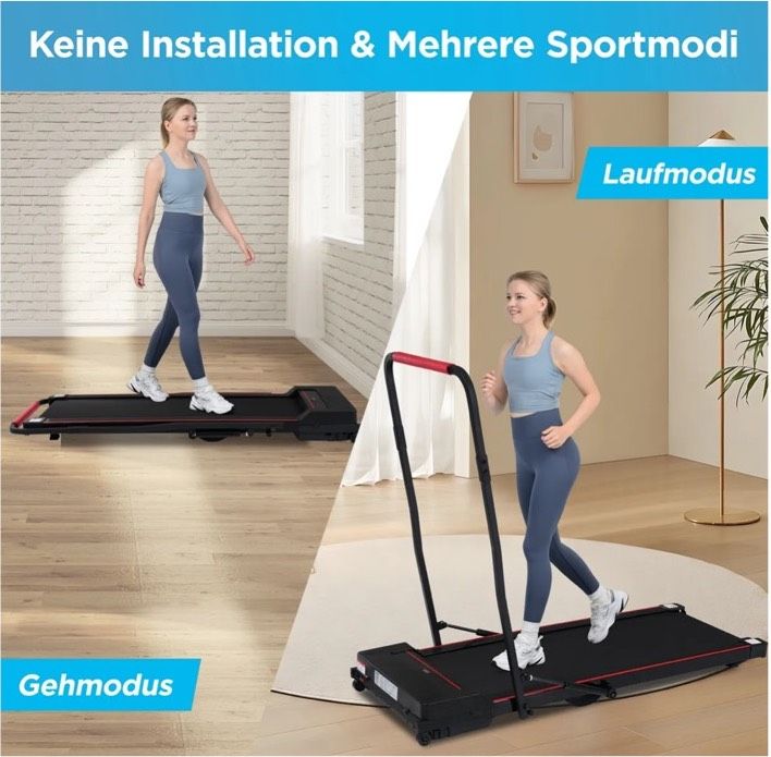 Laufband Elektrisch Neu Heimtrainer Sportgerät Fitnessgerät 12kmh in Hamburg