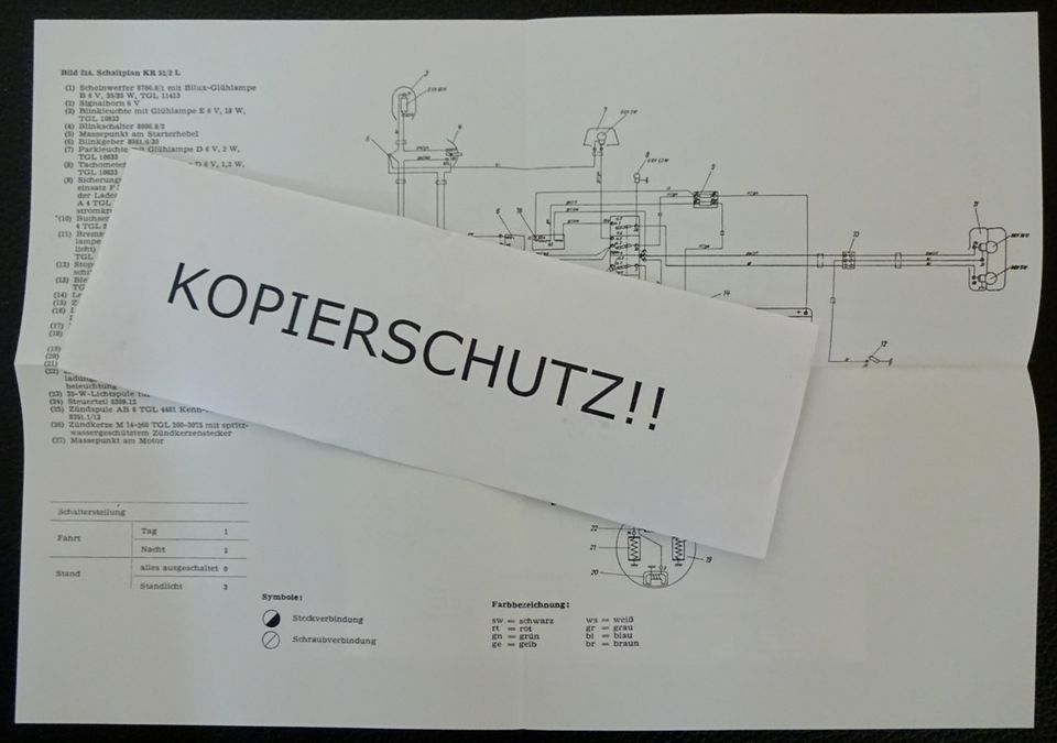 Buch Reparaturanleitung Simson S51 KR 51/2 + elektr. Schaltpläne in Einhausen (Thüringen)