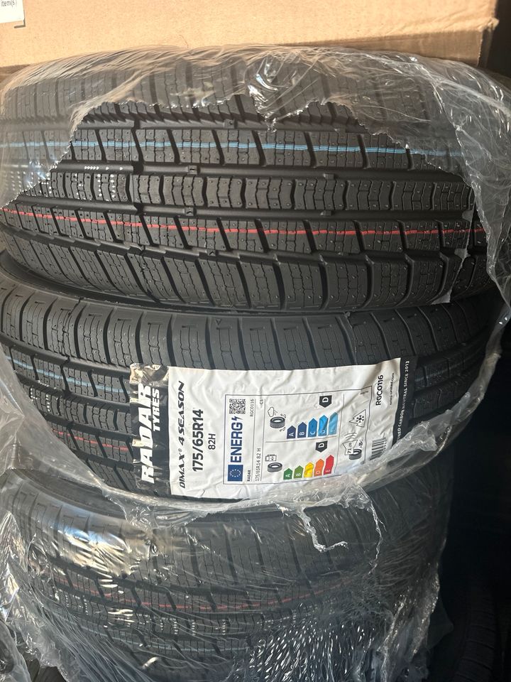 4st 175/65R14 82H Radar Allwetterreifen Angebot!! in Dieburg