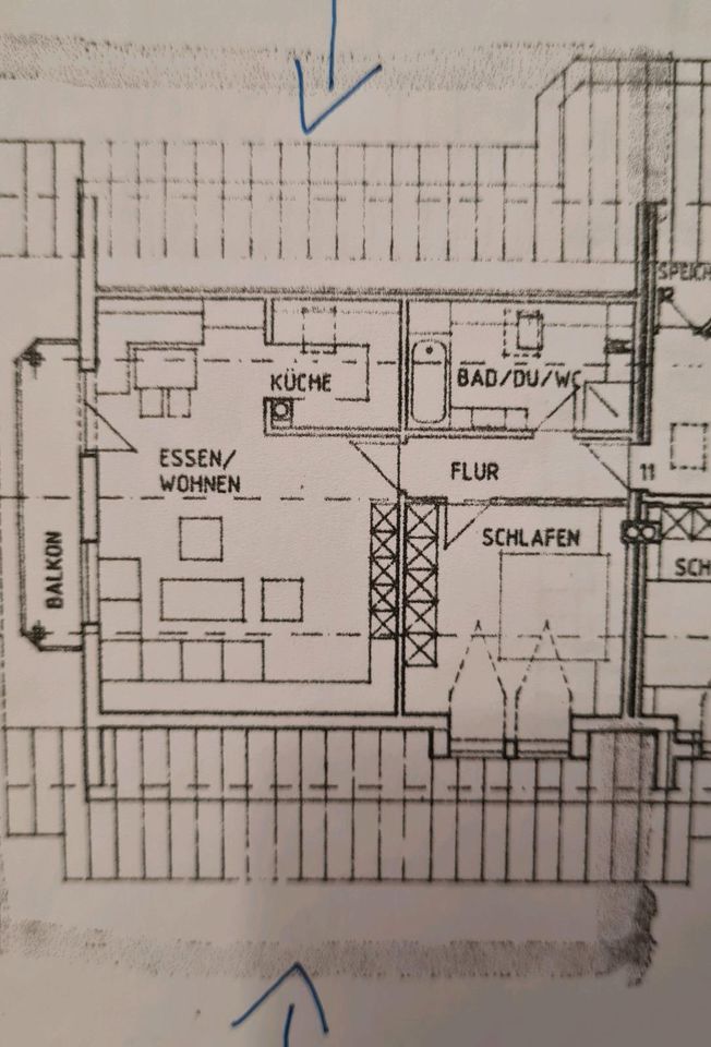 Charmante Dachgeschoss Wohnung in Altötting Süd zu vermieten in Neuötting