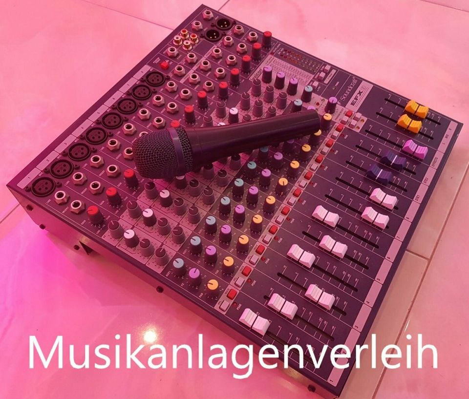 Musikanlage PA Anlage günstig mieten Licht Nebel DJ Hochzeit in Gudensberg
