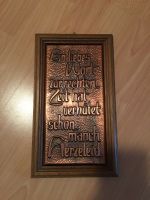 Wandbild Wandtafel alt nostalgie bronze Ein liebes Wort Spruch Bayern - Weitramsdorf Vorschau