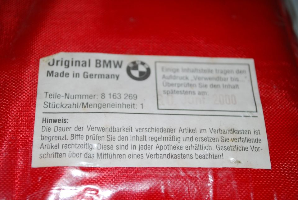 BMW Verbandkissen 316i Compact_Verbandtasche_ Verbandskasten in  Brandenburg - Königs Wusterhausen, Ersatz- & Reparaturteile
