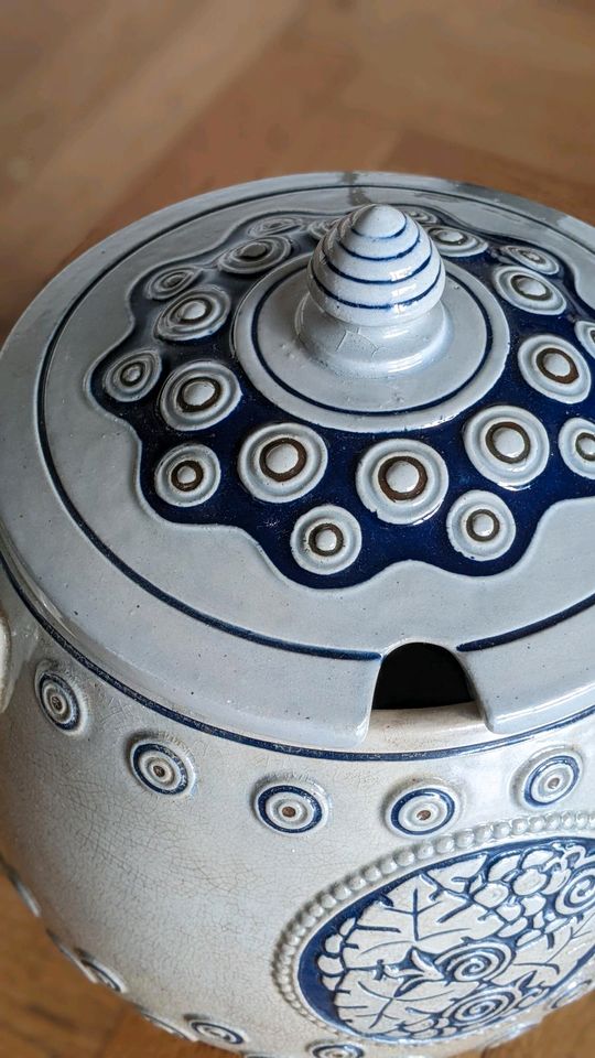 Bowlengefäß Bowle Topf Steinzeug Jugendstil 4l in Essen