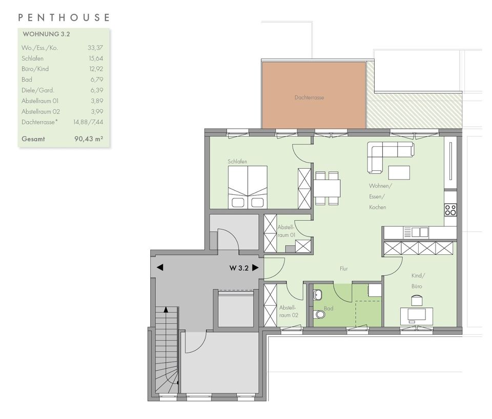 PENTHOUSE NEUBAUWOHNUNG IN LINDHORST in Lindhorst