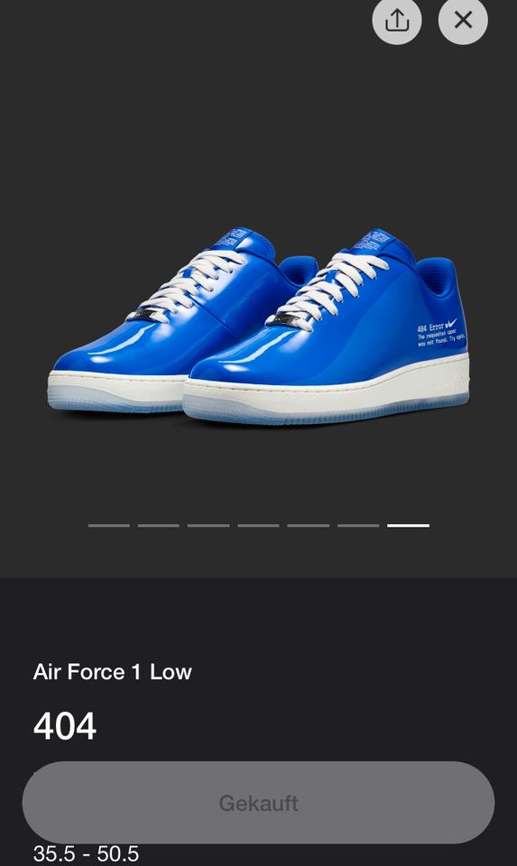 Nike Air Force 1 Low Swoosh „404 ERROR“ Sneaker EU 47,5 NEU DS in Berlin