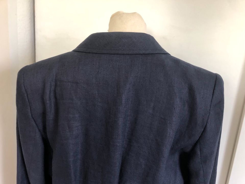 Valentino Blazer tailliert Leinen navy klassisch lässig 38 in Augsburg