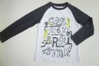 Langarmshirt Shirt dopo dopo Gr. 116 weiß grau Star Cool Rock Brandenburg - Cottbus Vorschau