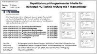 Sonntagsfrühschoppen IM-Metall HQ Technik zurPrüfungsvorbereitung Schleswig-Holstein - Wacken Vorschau