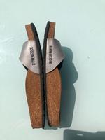 Birkenstock Madrid Silber Gr. 38 - schmales Fußbett Rheinland-Pfalz - Nackenheim Vorschau
