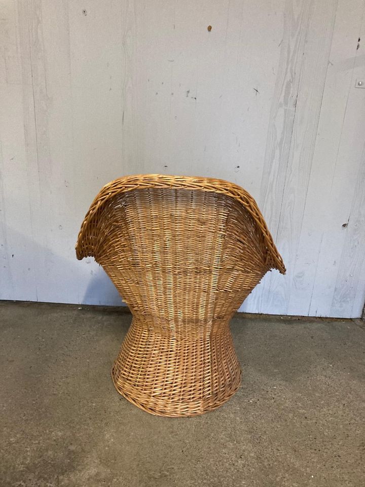 Vintage Rattan Stühle/Sessel | Korbsessel mit Tisch in Hannover