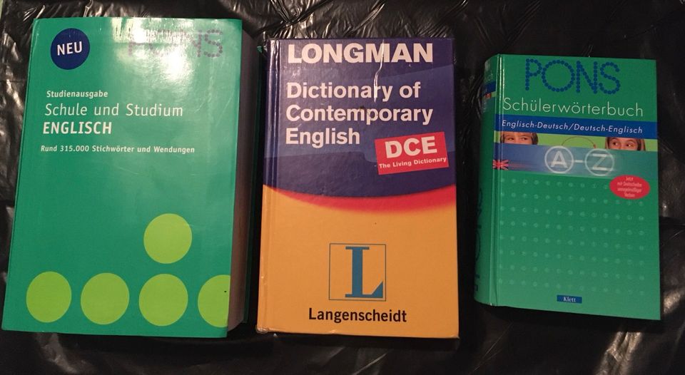 PONS Schülerwörterbuch & Studienausgabe / Longman DCE in Würzburg