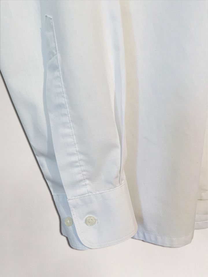 Hemd aus Baumwolle in Weiß, EU 42 - Formtreu in Söhlde
