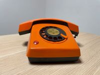 DDR Drehscheibentelefon/ Tischtelefon mit 3R12 Batterie • orange Bayern - Ering Vorschau
