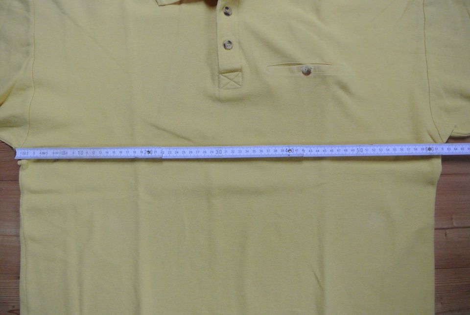 Poloshirt Polohemd Polo-Shirt T-Shirt gelb XL XXL Baumwolle in Syke