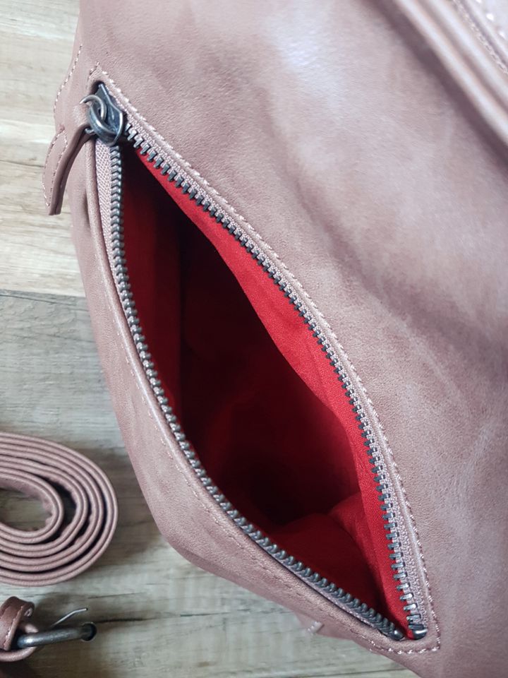 Handtasche Fritzi aus Preußen Rosegold mit rotem Innenfutter TOP in Gelsenkirchen
