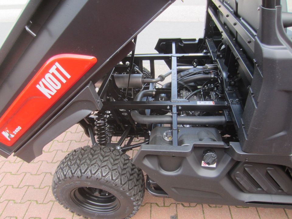 KIOTI K 9 UTV Neumaschine Allrad Diesel Kipper Servo in Glashütte