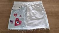Levi's Jeans Rock zweifarbig handbemalt Unikat neu Hannover - Nord Vorschau