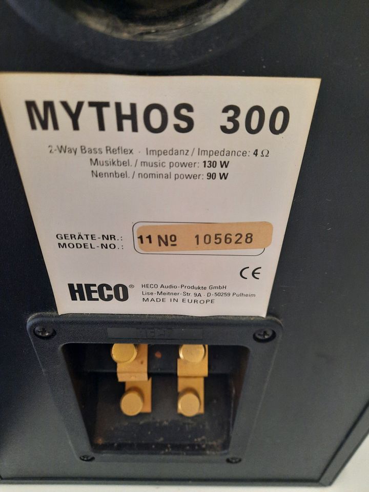 Heco Mythos 300 Boxen schwarz Top Klang in Esslingen