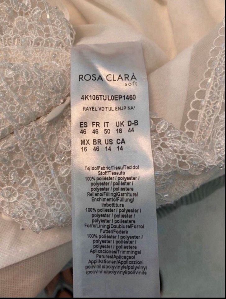 Brautkleid mit Ärmeln von Rosa Clara, Größe 44 in Kaarst
