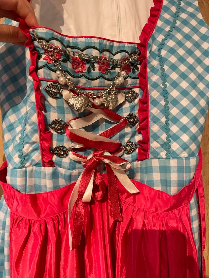 Dirndl Gr. 36 blau/Pink in Bad Münder am Deister