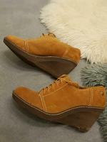 CLARKS Wedges Keilabsatz Schnürschuhe cognac braun Gr.40 Bayern - Kammeltal Vorschau
