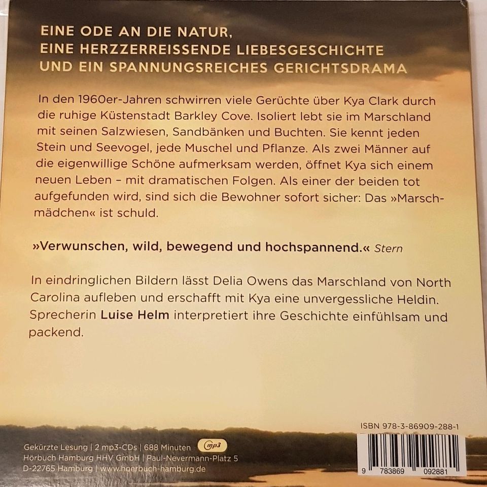"Der Gesang der Flusskrebse", Delia Owens, Hörbuch in Erfurt