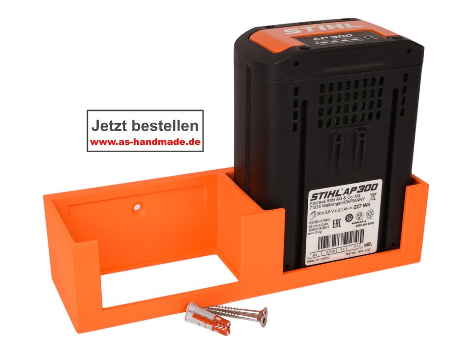 Halterung Air passend für 2 STIHL Akkus AP 100 AP 200 AP 300 500S Wandhalterung Wandhalter Akkuhalter Akkuhalterung Halter Batterie Akkubox Befestigung Zubehör Akkumulator in Uelsen