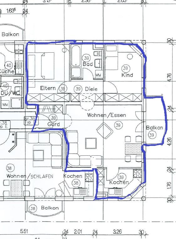 3 Raum Wohnung im Süden von Cottbus in Cottbus