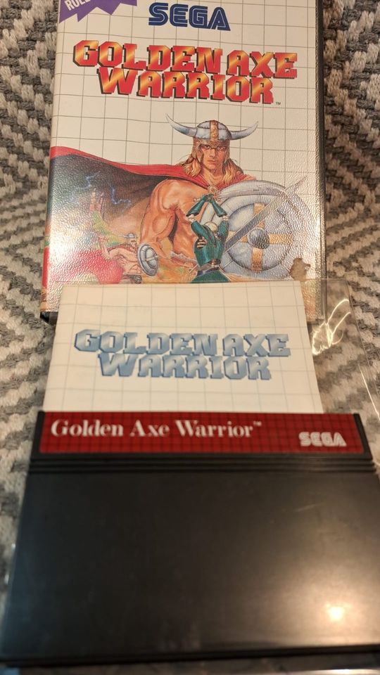 "GOLDEN AXE WARRIOR" (SEGA 1990) Sega Master System - Komplett in Friedrichskoog