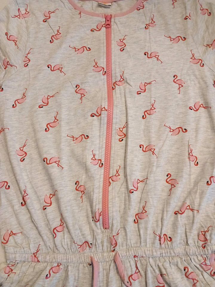 Mädchen Jumpsuit kurz, 170/176, Flamingo in Dettelbach