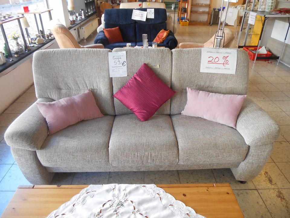 3er Sofa grau Stoff in Rinteln