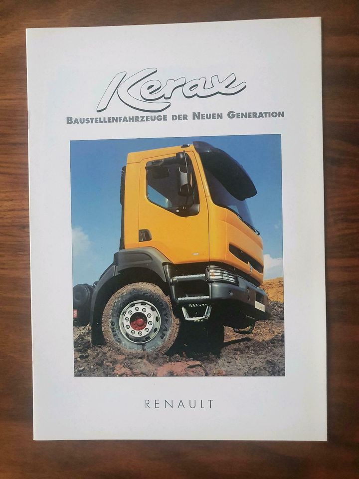 FAHRZEUGPROSPEKT Katalog Baubeschreibung LKW RENAULT KERAX in Schneeberg