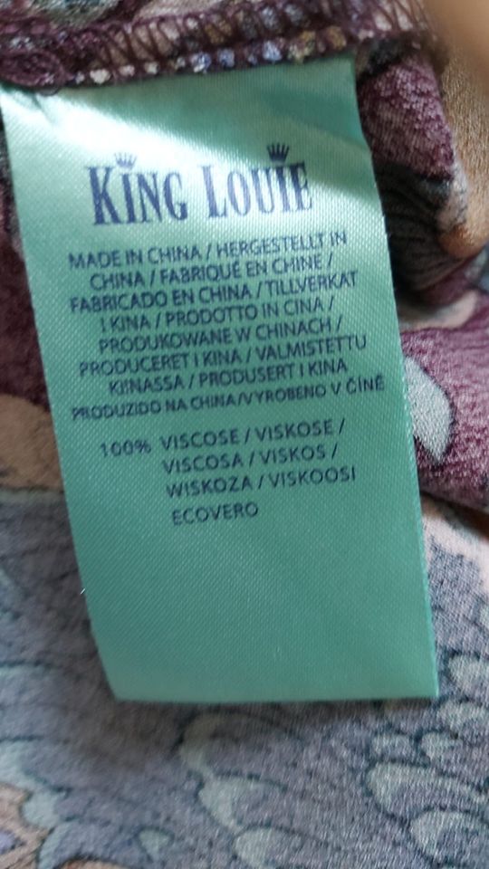 KING LOUIE Toll gemustertes Kleid Gr. 38, 100% Viskose in München